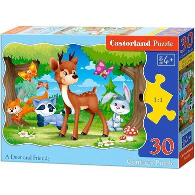 Castorland Puzzle Die Schubkarre und ihre Freunde 30 Teile