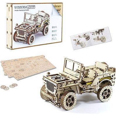 WOODEN CITY 3D-Puzzle 4x4 SUV, 570 Teile