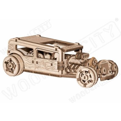 WOODEN CITY 3D-Puzzle Auto Hot Rod 141 Teile