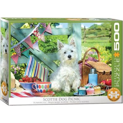 Eurographics Puzzle Hund Picknick XL 500 Teile