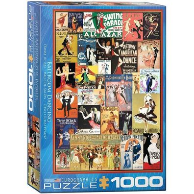 Eurographics Puzzle Vintage Ballroom Posters 1000 Teile