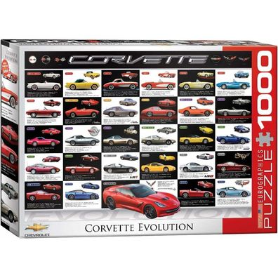 Eurographics Puzzle Evolution der Corvette 1000 Teile