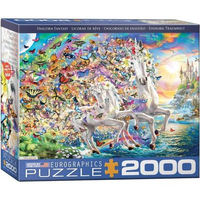 Einhorn - Traumwelt 2000 Teile Puzzle