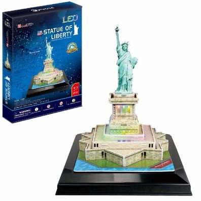 Cubicfun Shining 3D-Puzzle Freiheitsstatue 37 Teile