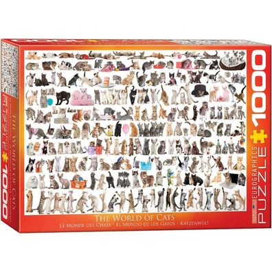 Eurographics Puzzle World of Cats 1000 Teile