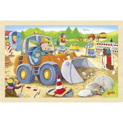 GOKI Holzpuzzle Builder 24 Teile