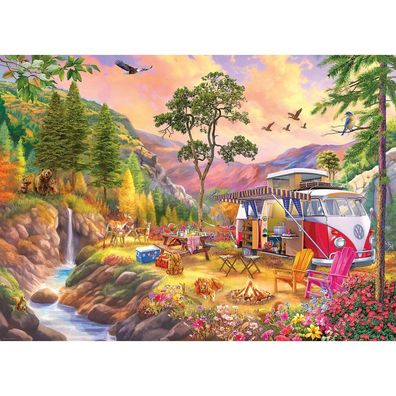 Eurographics Puzzle VW Bus: Campers Paradise 1000 Teile