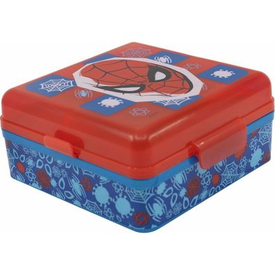 STOR Quadratische Multi-Lunchbox Spiderman