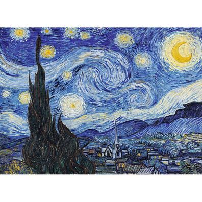 TREFL Holzpuzzle Art: Vincent van Gogh - Sternennacht 200 Teile