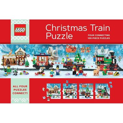 Chronicle BOOKS LEGO&#174; Weihnachtszug Puzzle 4x100 Teile