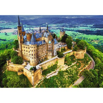 TREFL Puzzle Premium Plus Photo Odyssey: Burg Hohenzollern, Deutschland 1000 Teile