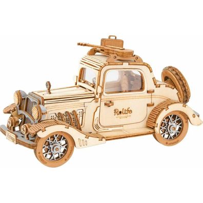 Robotime Rolife 3D Holzpuzzle Historisches Auto 164 Teile