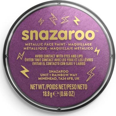 Snazaroo Gesichtsfarbe Metallic Schwarz &#40; lectric Black&#41; 18ml