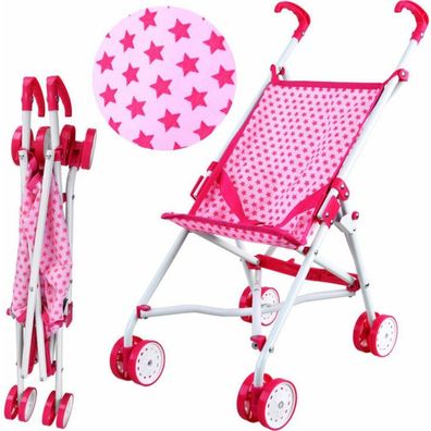 PIXINO Baby-Puppenwagen, rosa