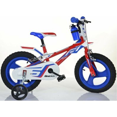 DINO BIKES Kinderfahrrad 814L06 rot, blau, weiß 14