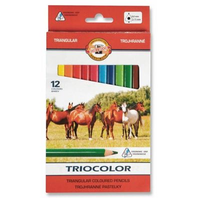 KOH-I-NOOR Dreieckige Triocolor Buntstifte 12 St