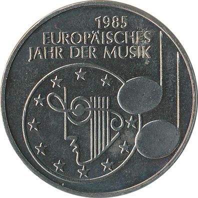 BRD 5 DM 1985 F Europäisches Jahr der Musik*