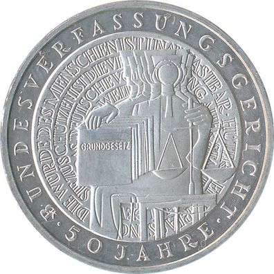 BRD 10 DM 2001 G Bundesverfassungsgericht Silber*