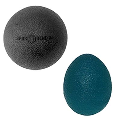 6,5cm Lacrosse Faszienball + Grip Ball blau