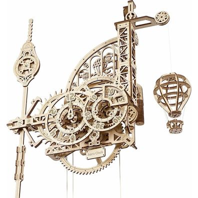 UGEARS 3D-Puzzle Aero Clock mit Pendel 320 Teile