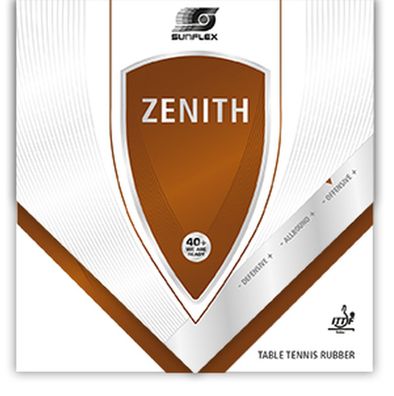 Sunflex Zenith Tischtennis-Belag 2,1mm Schwamm schwarz| Tischtennisschläger Tischt