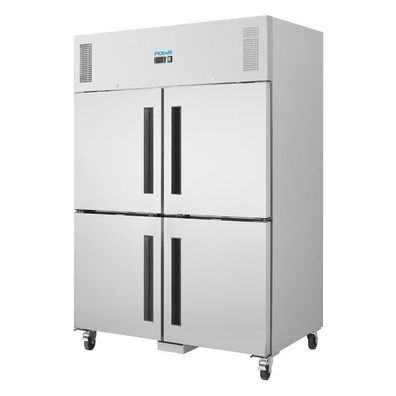 Polar Serie G Gefrierschrank Edelstahl Mit Geteilten Türen 1200L