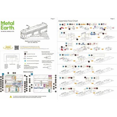 METAL EARTH 3D-Puzzle Straßenbahn W-Klasse