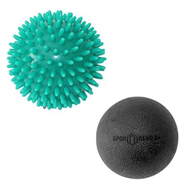 8cm Massageball Igelball + ø 6,5cm Lacrosse Faszienball