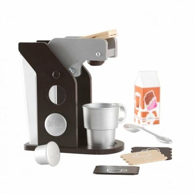 Kidkraft Kaffeemaschine mit Zubehör - braun