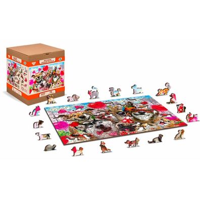 WOODEN CITY Holzpuzzle Party Time 2in1, 300 Teile ECO