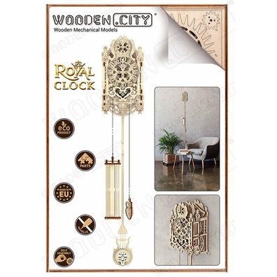 WOODEN CITY 3D-Puzzle Royal Clock 126 Teile