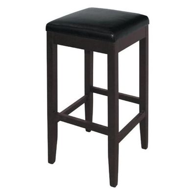 Bolero Barhocker Kunstleder Schwarz,2 Stück