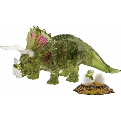 HCM KINZEL 3D Kristallpuzzle Triceratops mit Baby 61 Teile