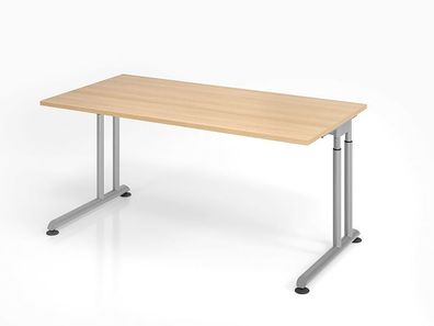 Büro Schreibtisch 160x80 cm Modell ZS16 mechanische Höheneinstellung