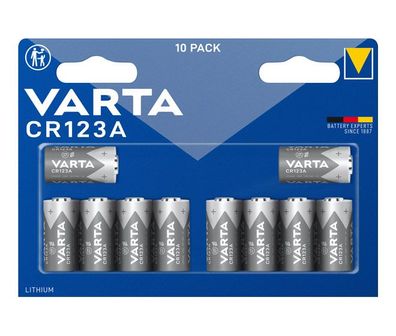 Varta Professinal Litihium Foto Lithium Batterie CR123A 3 V (10er Blister)