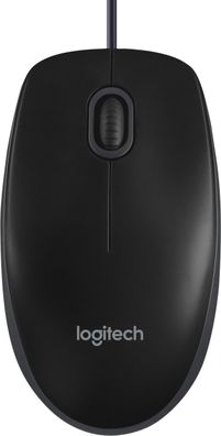 Logitech B100 USB Maus 800 dpi schwarz