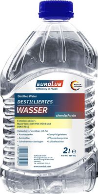 Eurolub Destilliertes Wasser 2 L