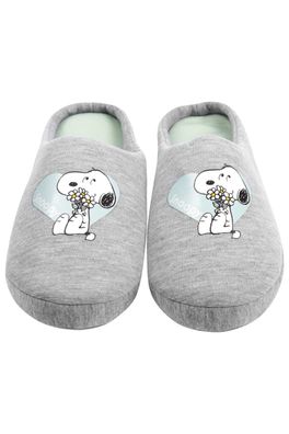 United Labels The Peanuts Hausschuhe für Damen Snoopy - Herz Puschen Slipper Panto