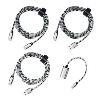 ottrip USB-Typ-C-Kabel, 4er-Pack, USB-C-Kabel USB C Kabel geflochten