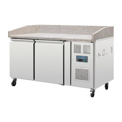 Polar Serie G 2-Türiger Pizzakühltisch Mit Marmorfläche 428L