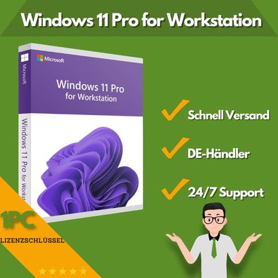 Microsoft Windows 11 Pro for Workstation | 1PC | 24/7 Support | 32/64-Bit