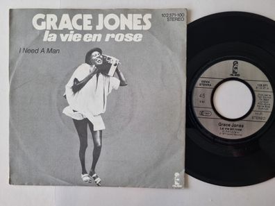 Grace Jones - La Vie En Rose/ I Need A Man 7'' Vinyl Germany