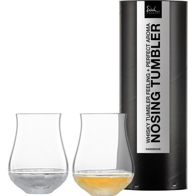 Eisch Whisky Nosing Tumbler Hamilton - 2 Stück in Geschenkröhre 128/8 | Whiskyglas