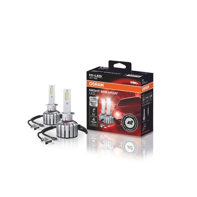 OSRAM NIGHT Breaker LED H1 P14,5s 12 V 16 W 6000 K (2er Faltschachtel)