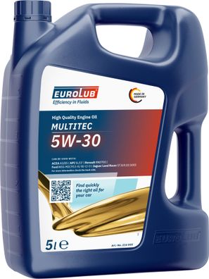 Eurolub Motoröl Multitec 5W-30 5 L