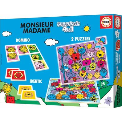 EDUCA Monsieur Madame 4in1 Spieleset