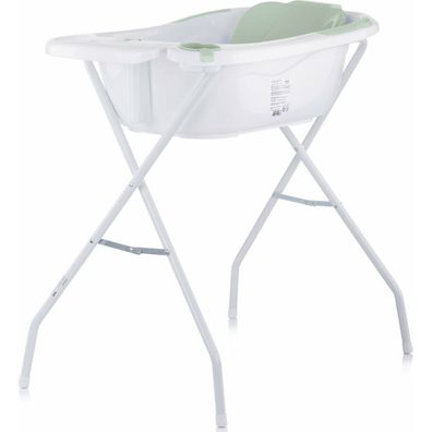 Chipolino Badewanne mit Matte und Ständer Vela 87cm Mint