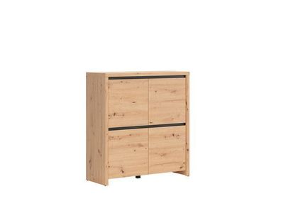 Mehrzweckschrank Larios Sideboard Schubladenschrank 40 x 105 x 112 , Braun