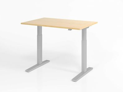 Büro Schreibtisch Stehtisch höhenverstellbar 120x80 cm Modell XMKA12 mit Tast-Scha