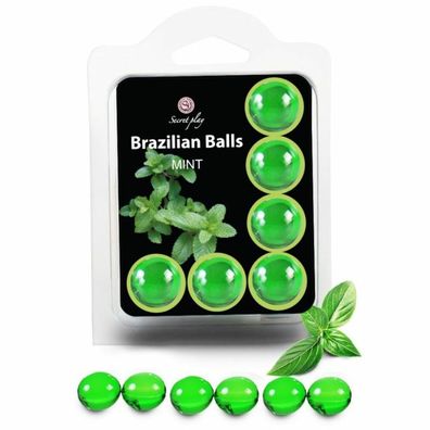 SATZ 6 Brasilianische BÄLLE MINT